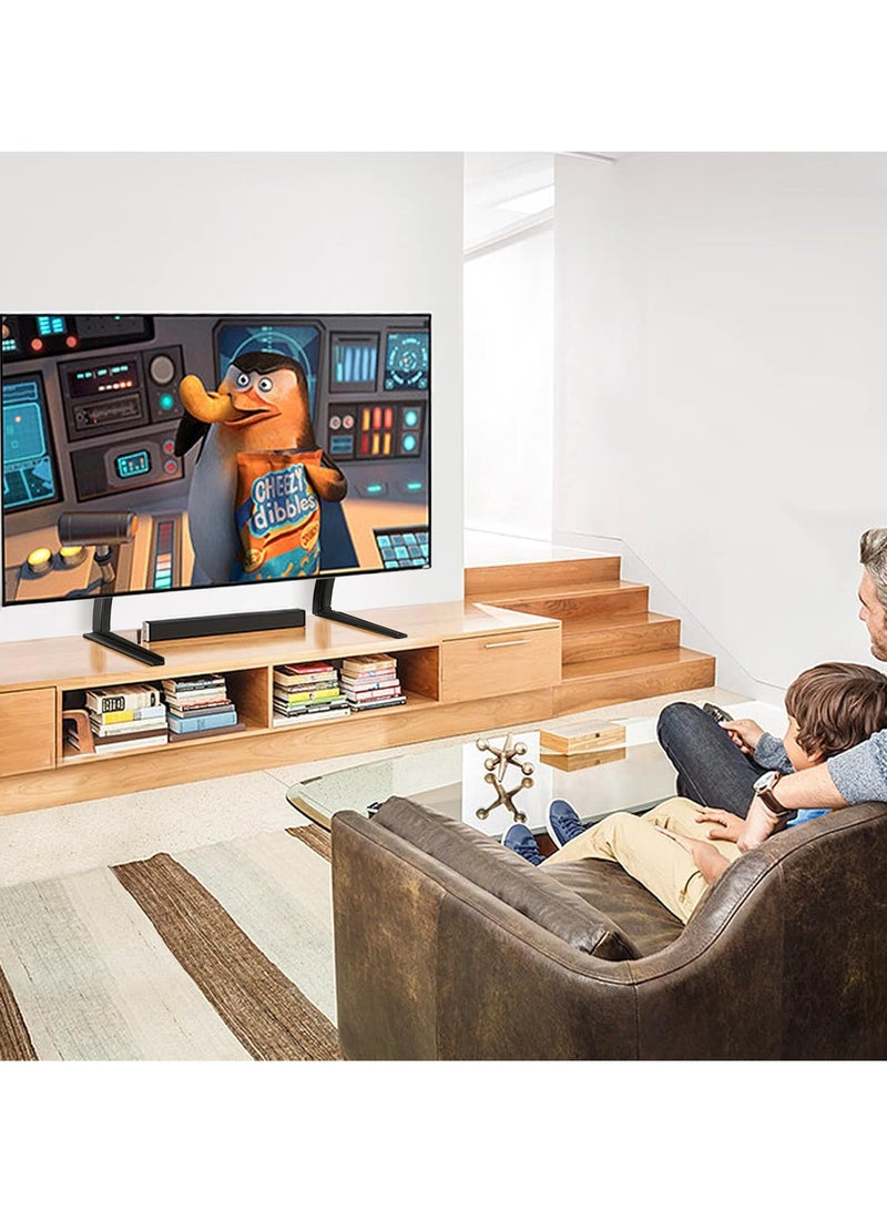 ELTRAZONE Universal Table Top TV Stand Base/Legs for Most 32 37 40 42 47 50 55 LCD LED Plasma Flat Screen TVs, Height Adjustable Replacement Stand, Holds up to 88 lbs, Max VESA 800x400 mm - Image 3