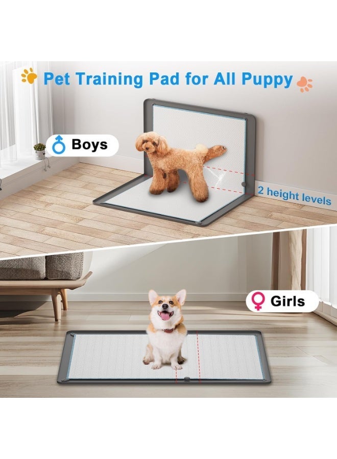 YOUWE7 Puppy Pee Pads Holder for Dog Training Pads, Soft Potty Pads Tray with High Edge Leakproof for Floor Protect, 24" x 35" Non-Skid Dog Cat Litter Mat Fit Disposable and Washable Pee Pads(without tissues) - Image 3