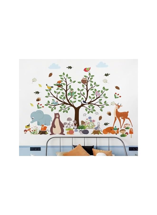 S-TOP Tree Wall Decals, Removable Vinyl Wall Stickers for Living Room Bedroom, Nature Forest Theme Home Wall Art Decor, Easy to Apply and Repositionable Wall Decoration - Image 2