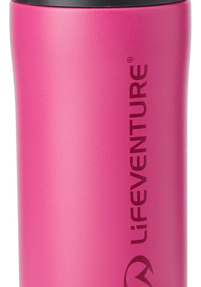 Lifeventure Thermal Mug - Matt Pink, 300ml, Leakproof & Vacuum Insulated - Image 1