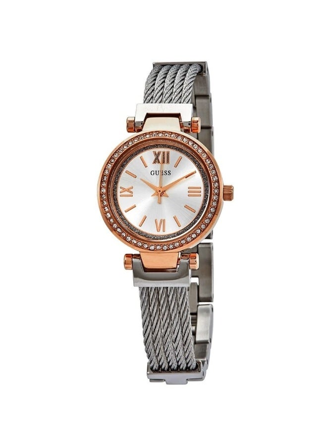 Guess Women’s Watch – Model W1009L4 | Elegant Silver Mini Soho Design - Image 2