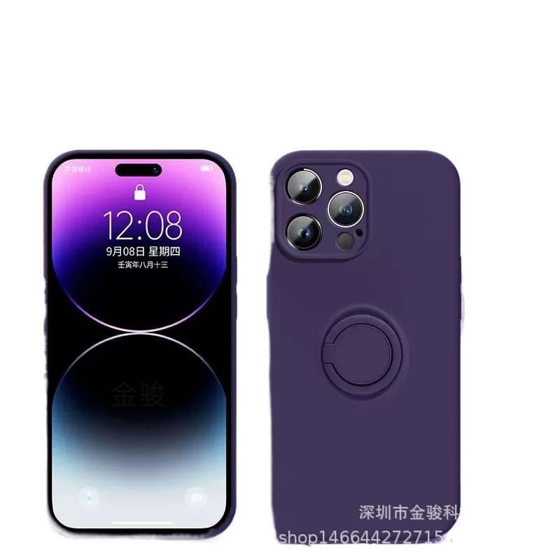 غطاء واقي، حامل , حماية من السقوط، مقاوم للصدمات لـ iPhone 16 / 16 Plus / 16 Pro / 16 Pro Max، Lilac بوظيفة حامل للاستخدام الخارجي سهل الحمل للمكتب المنزلي - Image 1