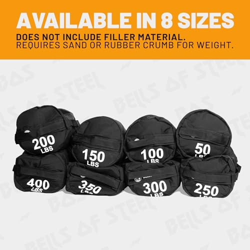 Bells of Steel Strongman Sandbag for Working Out [Bells of Steel] Fitness Sand Bag Sacks, Commercial and Home Gym Sand Bags for Weight Training with Handles for Workout - 100 lb - Image 5