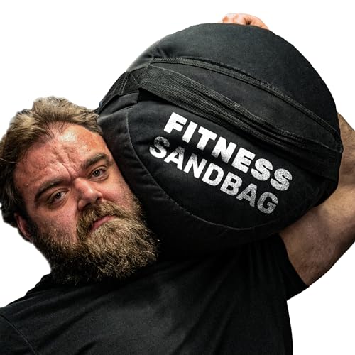 Bells of Steel Strongman Sandbag for Working Out [Bells of Steel] Fitness Sand Bag Sacks, Commercial and Home Gym Sand Bags for Weight Training with Handles for Workout - 100 lb - Image 1