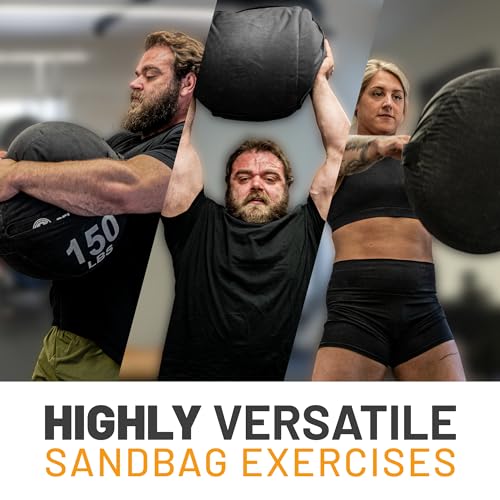 Bells of Steel Strongman Sandbag for Working Out [Bells of Steel] Fitness Sand Bag Sacks, Commercial and Home Gym Sand Bags for Weight Training with Handles for Workout - 100 lb - Image 2