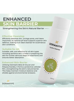 Dermavive Hydra Cleanser - Non-Irritating Facial And Skin Cleanser, | Ph Balanced , Softens And Hydrates Sensitive Skin, 250Ml  - Image 3