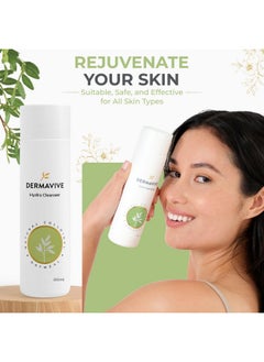 Dermavive Hydra Cleanser - Non-Irritating Facial And Skin Cleanser, | Ph Balanced , Softens And Hydrates Sensitive Skin, 250Ml  - Image 2