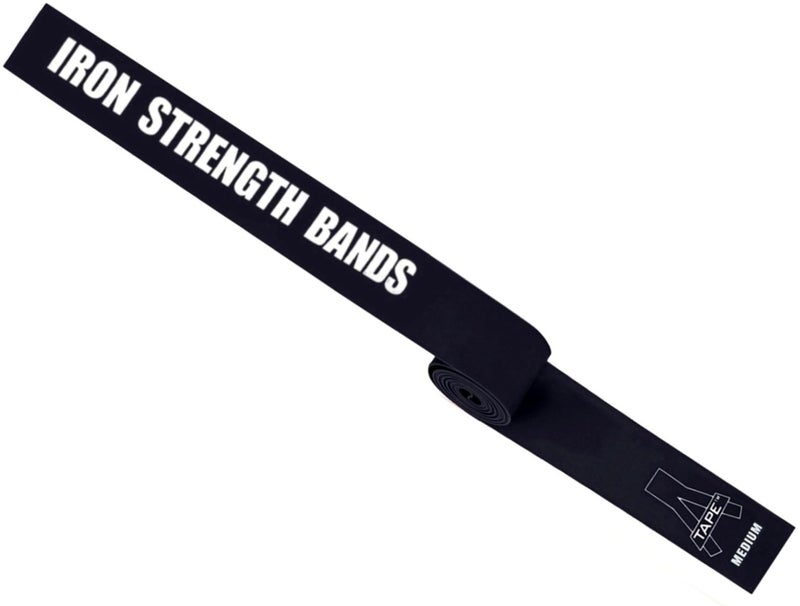 A-TAPE Muscle Floss Bands (5’ Ft Long X 2” inch Width)- Compression Bands - for Improving Movement, Increasing Circulation & Reducing Soreness (Black (Medium)) - Image 1