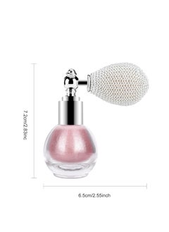 KYDA KYDA Highlighter Powder Spray, Glitter High Gloss Spray Shimmer Sparkle Powder, for Face Body Cosmetic-Soft Pink  - Image 2
