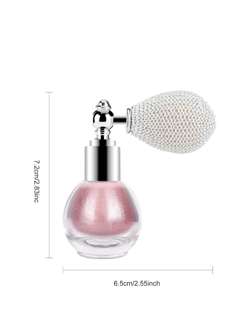KYDA KYDA Highlighter Powder Spray, Glitter High Gloss Spray Shimmer Sparkle Powder, for Face Body Cosmetic-Soft Pink  - Image 2
