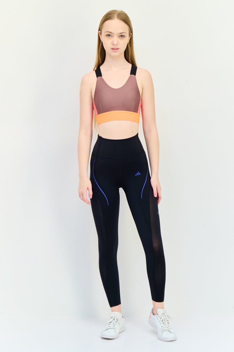 Adidas Women Tight Fit Brand Logo Training Leggings, Black - Image 3