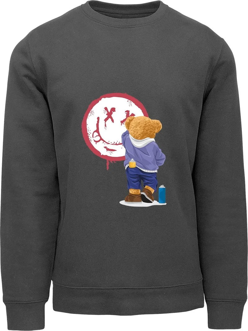 ادا بيبيك تشوكوك Ada Baby Kids Oversize Painter Bear Printed Kids Sweatshirt