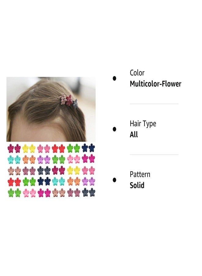 Magrido 60-piece Mini Flower Hair Claw Clips - Multipurpose Hair Accessories for Creating Updos, Bangs, and Other Hairstyles - Ideal for Women, Girls, and Children - Image 5