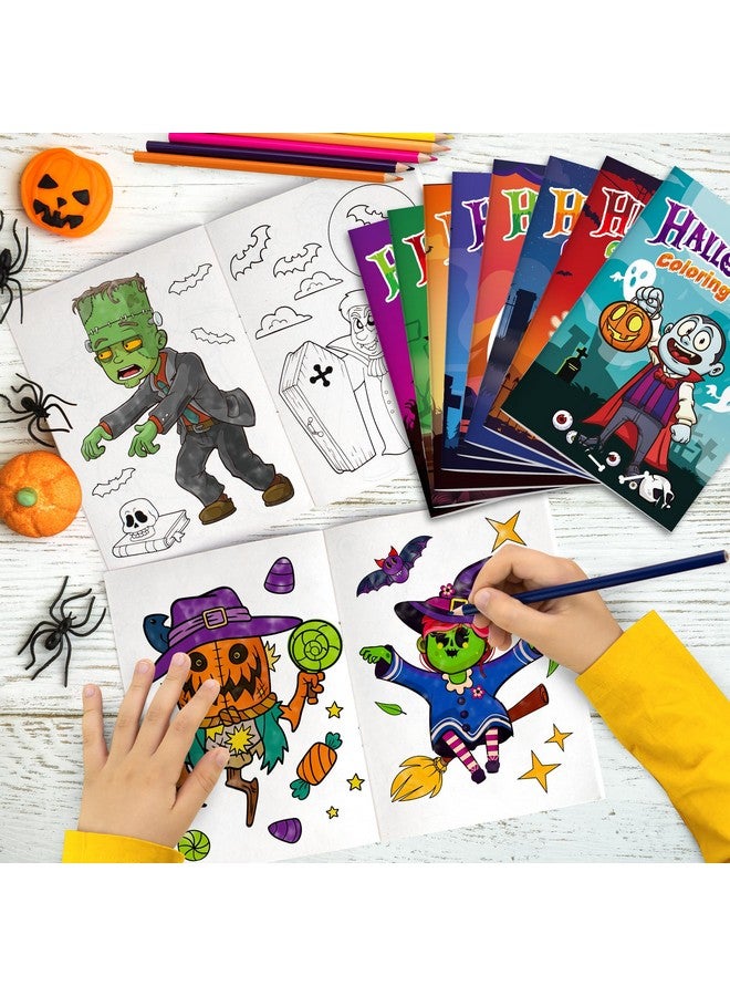 D-FantiX Halloween Coloring Books Bulk for Kids Ages 3-8, 48 Pack Mini Coloring Books Party Favors, Trick or Treat Goodie Bag Stuffer Fillers Gifts Fun Activity Decorations Supplies - Image 2