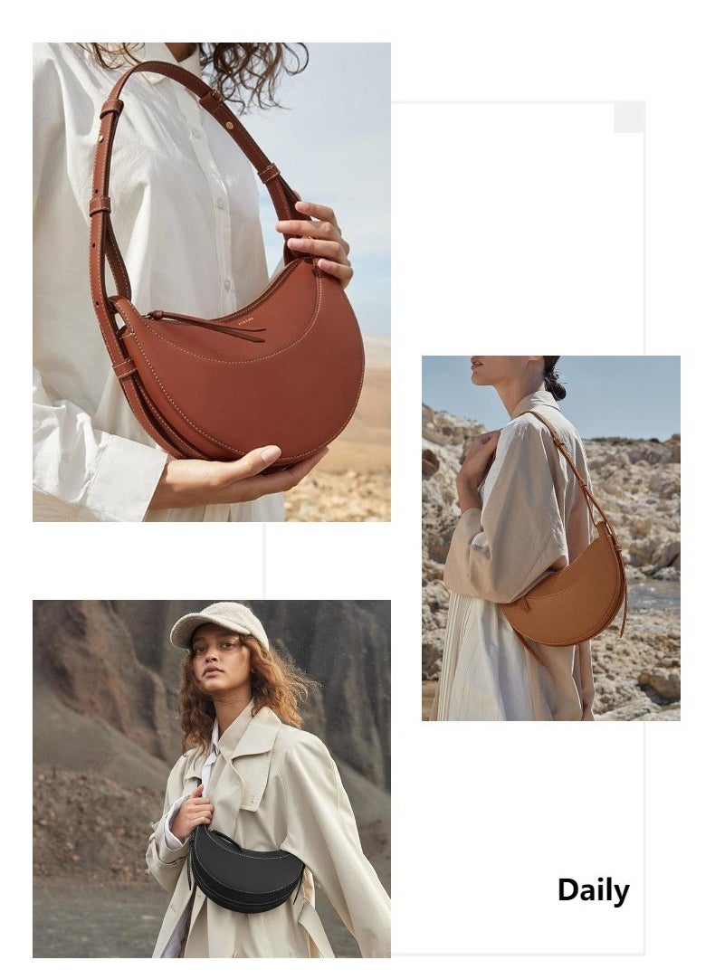 NIBEMINENT - Polene crescent bag single armpit bag crossbody bag - Image 1