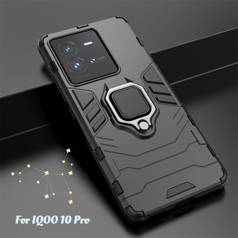 SPAZY CASE® iQOO Z9 5G Back Cover | Dual Layer Armor Defender Full Body Protective + PC Hybrid Kickstand Back Cover for iQOO Z9 5G - Image 3