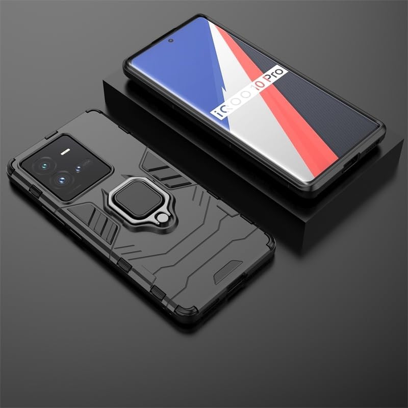 SPAZY CASE® iQOO Z9 5G Back Cover | Dual Layer Armor Defender Full Body Protective + PC Hybrid Kickstand Back Cover for iQOO Z9 5G - Image 4