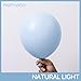 PartyWoo Baby Blue Balloons 120pcs Different Sizes of 18 12 10 5 Inch Light Pastel Sky Aqua Blue Balloon Arch Kit Garland for Graduation Baby Shower Gender Reveal Easter Party Decorations BlueQ13 - Image 4