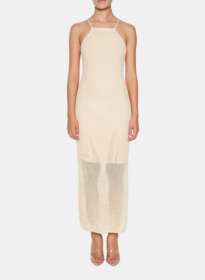 FOREVER 21 Crochet Halter Maxi Dress - Image 1
