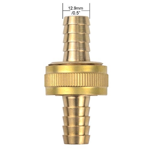 Gardeningwill 3Sets Brass 1/2" Garden Heavy Duty Hose Mender Repair End Replacement Male Female Connector with Stainless Clamp - Image 5