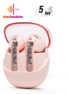 Generic Bluetooth Headset True Wireless Sports Noise Cancelling Pink for iPhone, Android  - Image 1