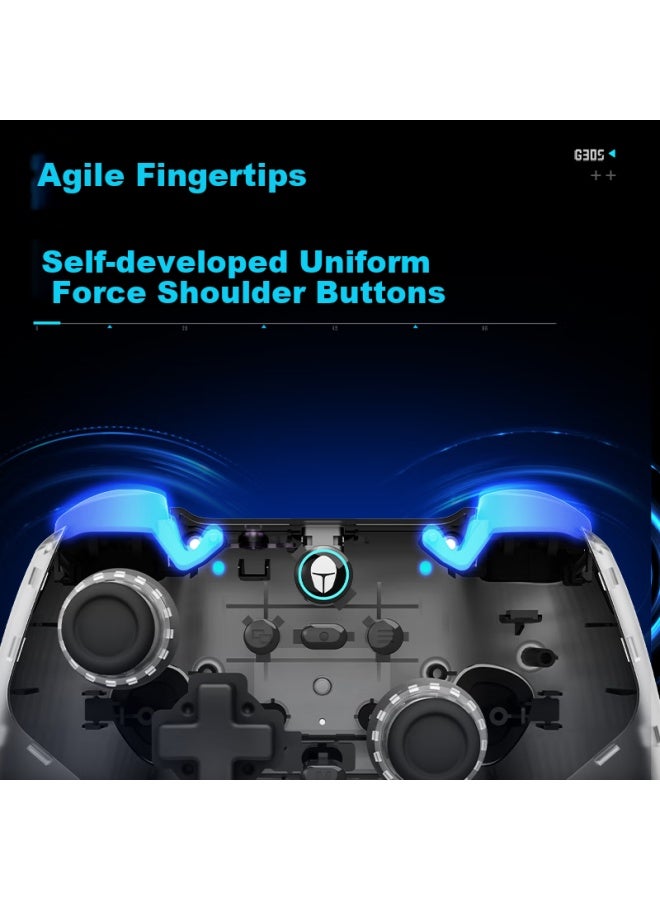ThundeRobot Thunderobot G30s Gaming Controller 2.4g Wireless Wired Bluetooth Gamepad Xbox Trigger Vibration Tmr Joystick For Genshin Impact, Black Myth: Wukong, Monster Hunter, Wild Rift, Dual Shadow, Wonderland  - Image 3