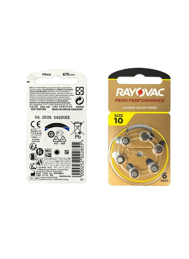 Rayovac - 30-Piece Original Imported Hearing Aid Batteries, Size 10 Button Battery - Image 1