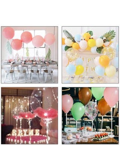 Generic Balloon Stand Kit, Table Balloon Holders Base Support Holder Balloon Stick Floor Stand Table Reusable Balloon Holder Fastener for Decorations 12 Sets  - Image 2