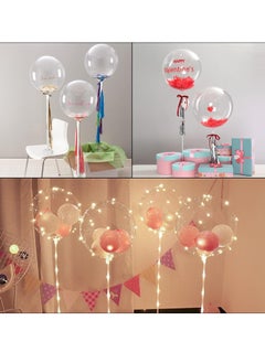 Generic Balloon Stand Kit, Table Balloon Holders Base Support Holder Balloon Stick Floor Stand Table Reusable Balloon Holder Fastener for Decorations 12 Sets  - Image 3
