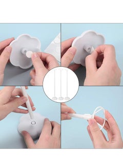 Generic Balloon Stand Kit, Table Balloon Holders Base Support Holder Balloon Stick Floor Stand Table Reusable Balloon Holder Fastener for Decorations 12 Sets  - Image 5