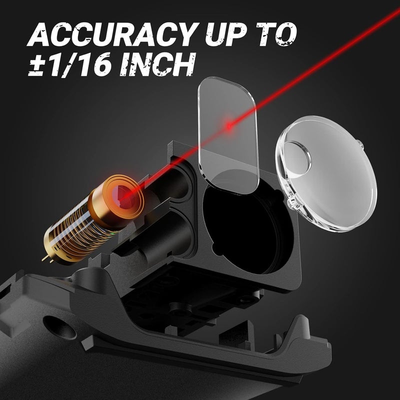 MiLESEEY G2 Laser Measurement Tool 330FT FtinMFtin with Angle Sensor Laser Measuring Tool with Pocket Clip Distance Area Volume Measure and Pythagoras 116 in Accuracy - Image 4