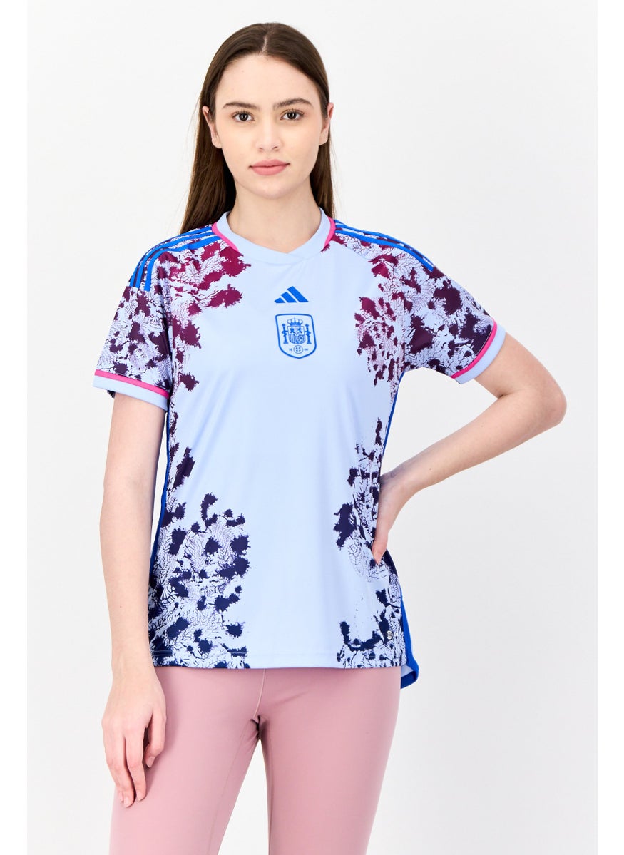 Adidas Women Sportswear Fit Spain Football Team 23 Away Jersey, Multicolor  - Image 1