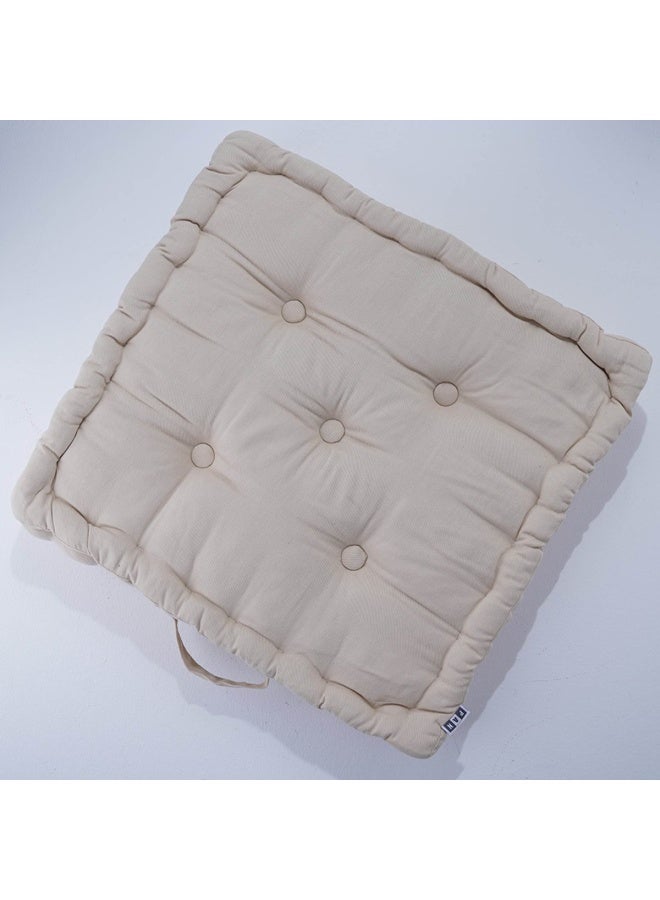 Pan Home وسادة أرضية أساسية رائعة |50x50x10 سم | مقعد مريح، لون سريع - Image 1