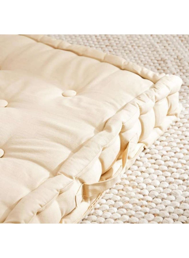Pan Home Brilliant Basic Floor Cushion 50x50x10cm-Fog - Image 2