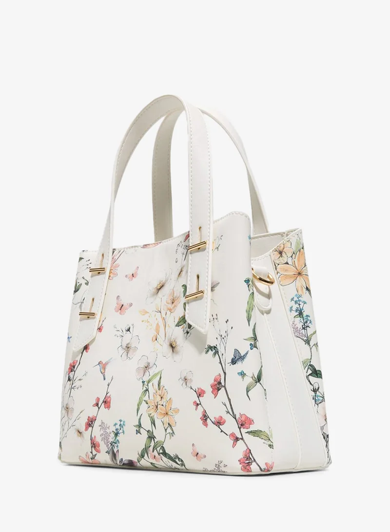 Aldo  Aldo Womens Floral Top Zipper Satchel Bag for Women | Best Price UAE