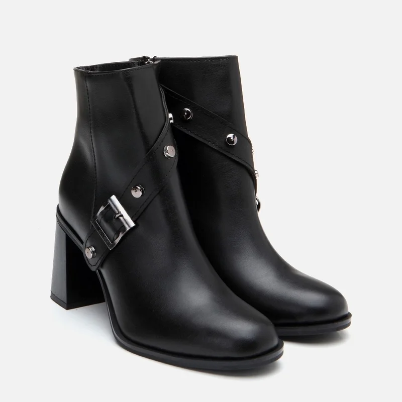 Hotiç 01BOH295350A100 BLACK Women's High Heel Boots