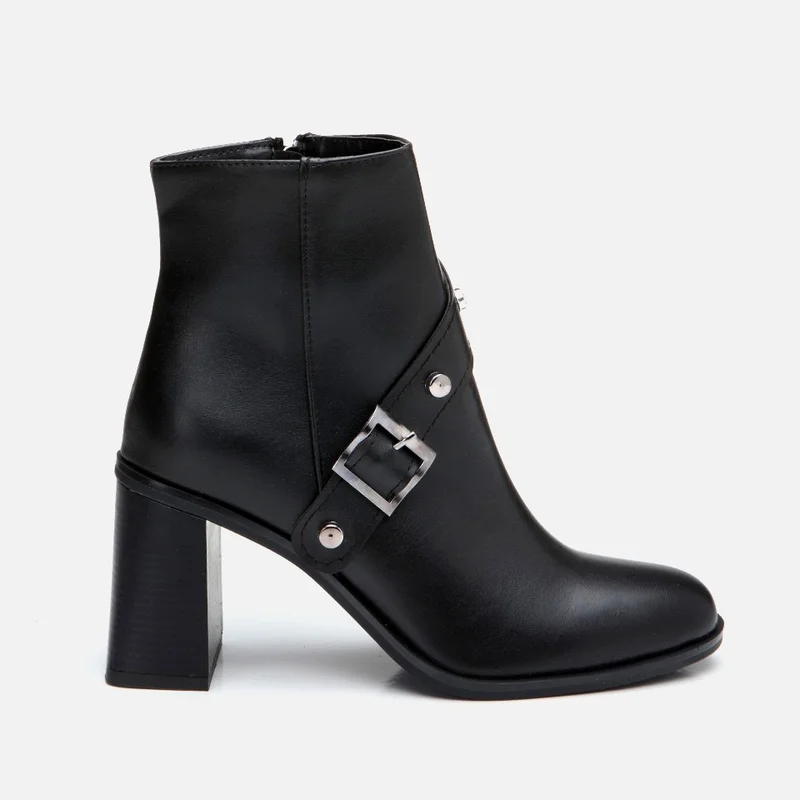 Hotiç 01BOH295350A100 BLACK Women's High Heel Boots