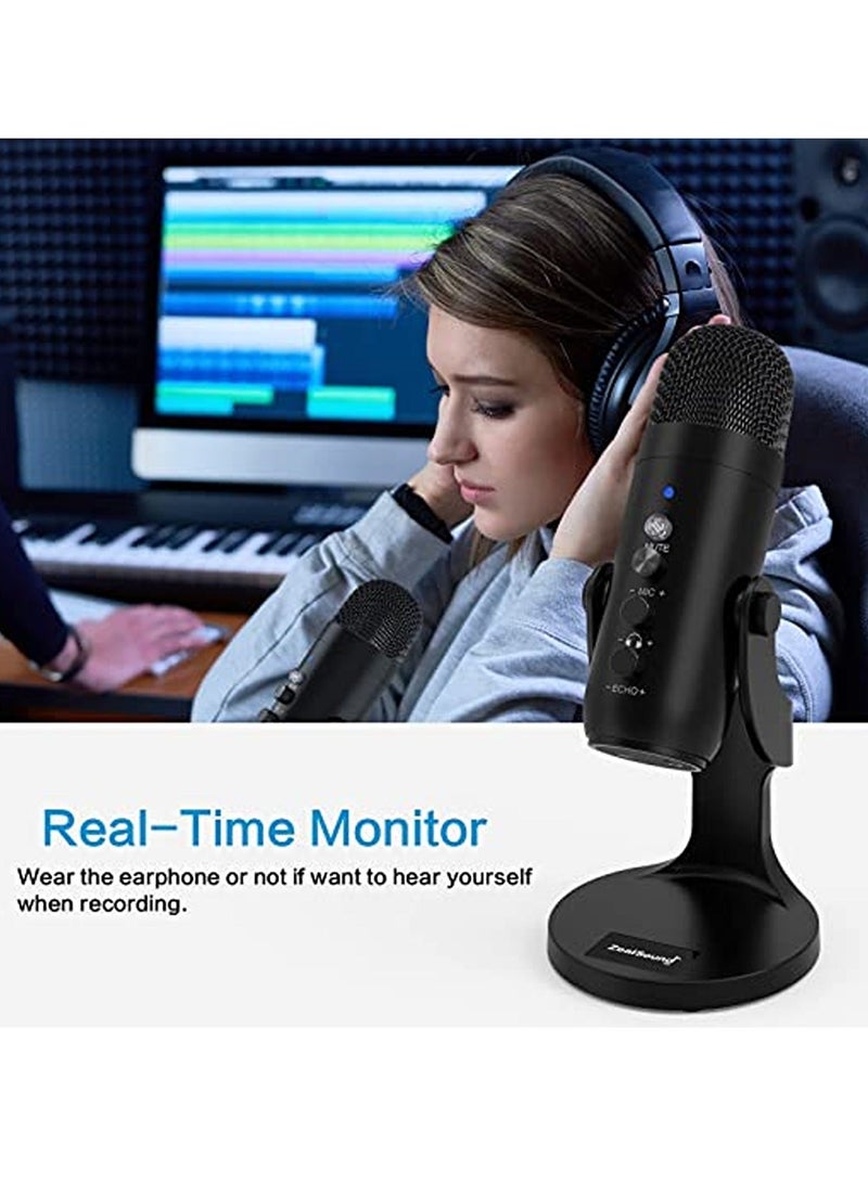 Jmary MC-PW8 Multifunctional USB Recording Microphone for Podcast Gaming and Live Streaming - Image 3