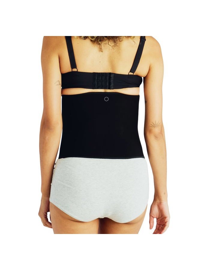BELLY BANDIT Postpartum Belly Wrap w/Bamboo Viscose - Soft Tummy Binder for Pregnancy Recovery, Waist & Core Compression - Maternity Recovery Wrap for C-Section or Natural Delivery - Black, Large - Image 3
