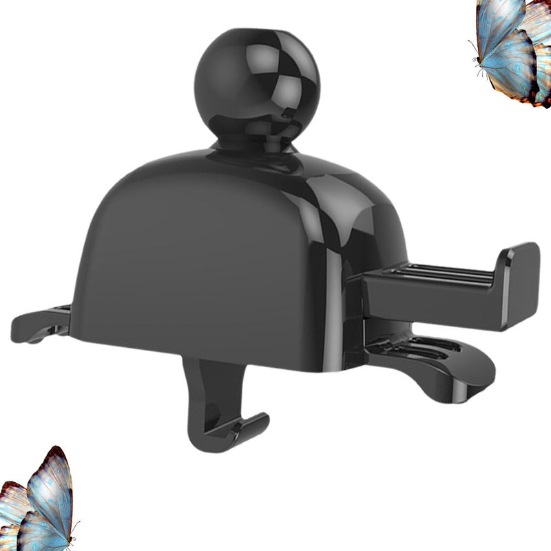1pc Mobile Phone Holder Vent Accessories Phone Bracket Vehicle-mounted Car Mobile Phone Holder ( 17mm Black) - Image 1