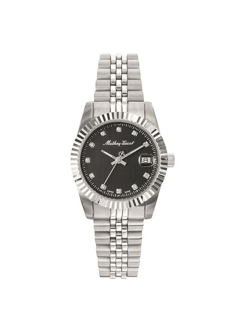 Mathey-Tissot Mathey-Tissot Rolly III Crystal Black Dial Ladies Watch D810AN  - Image 1