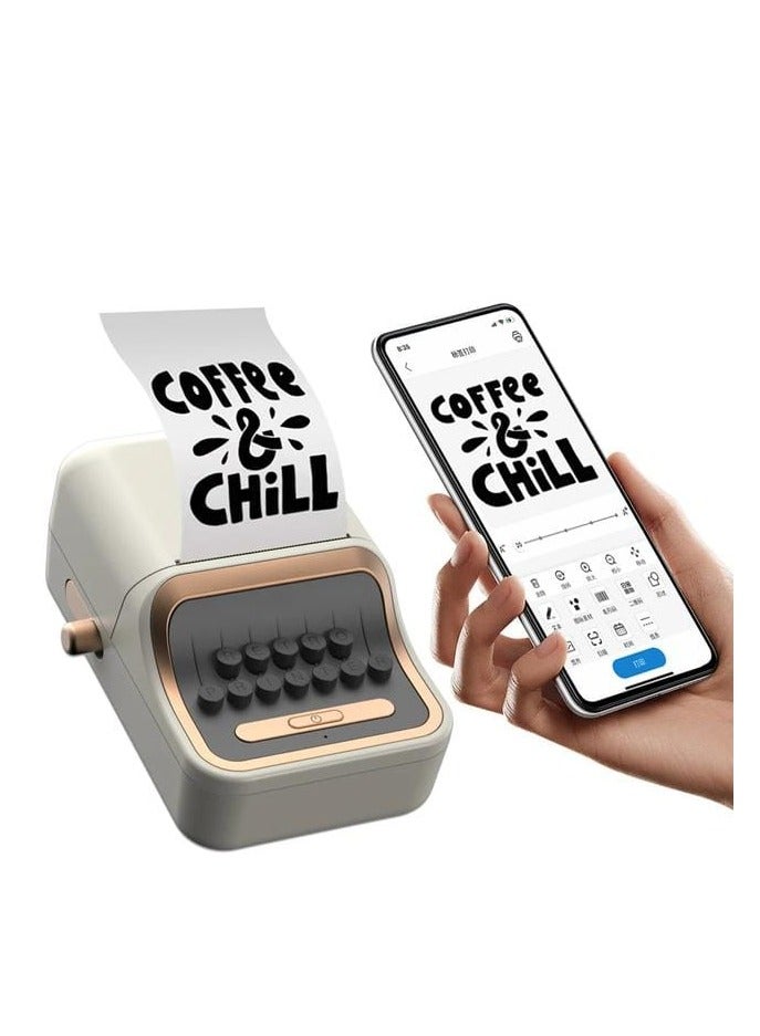 Wireless Thermal Label Printer Mini Portable Label Maker Color Black , High Speed, Ink Free, Bluetooth Compatible for Shipping, Barcode, and Office Labels - Image 2