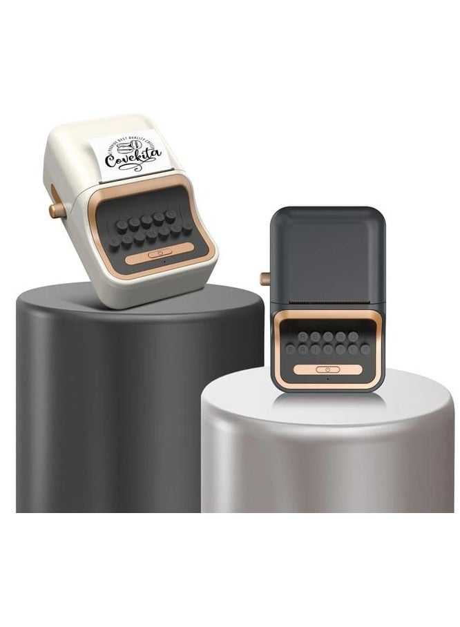 Wireless Thermal Label Printer Mini Portable Label Maker Color Black , High Speed, Ink Free, Bluetooth Compatible for Shipping, Barcode, and Office Labels - Image 3