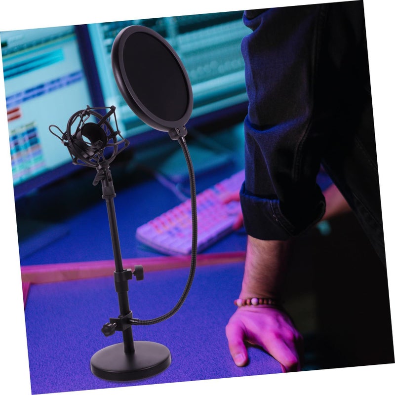 Adjustable Microphone Stand With Heavy Base For Podcast Streaming Home Studio - Image 4