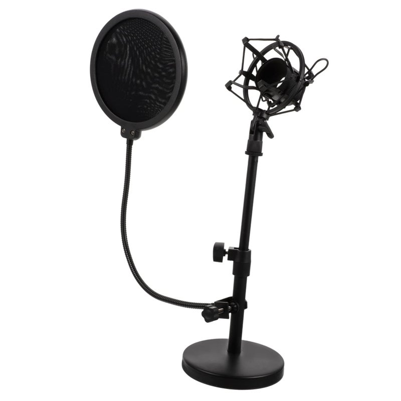 Adjustable Microphone Stand With Heavy Base For Podcast Streaming Home Studio - Image 2