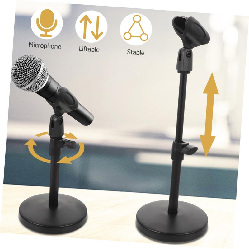 Adjustable Microphone Stand With Heavy Base For Podcast Streaming Home Studio - Image 5