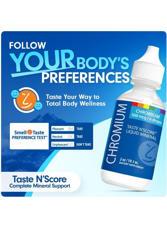 SENSEable Supplements Taste N' Score Chromium Liquid Ionic Mineral 100% Pure; 500 Mcg; 118 Servings - Image 4