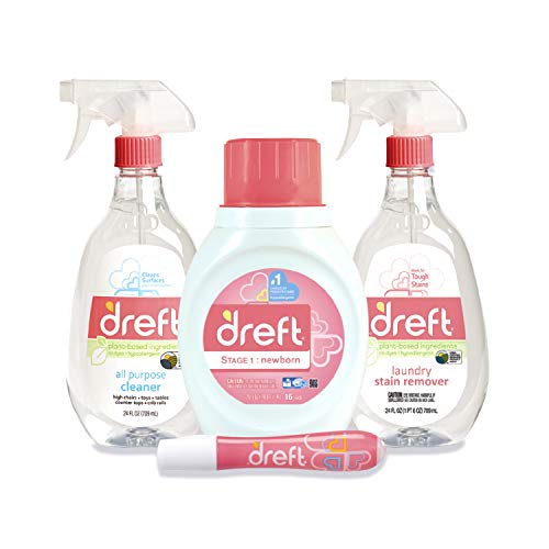 Dreft Baby Gifts Set by Dreft, Baby and Mom Gift Set with Liquid Laundry Detergent, Laundry Stain Remover, Stain Remover Pen & All Purpose Cleaner Spray, Great for Baby Showers - Image 5
