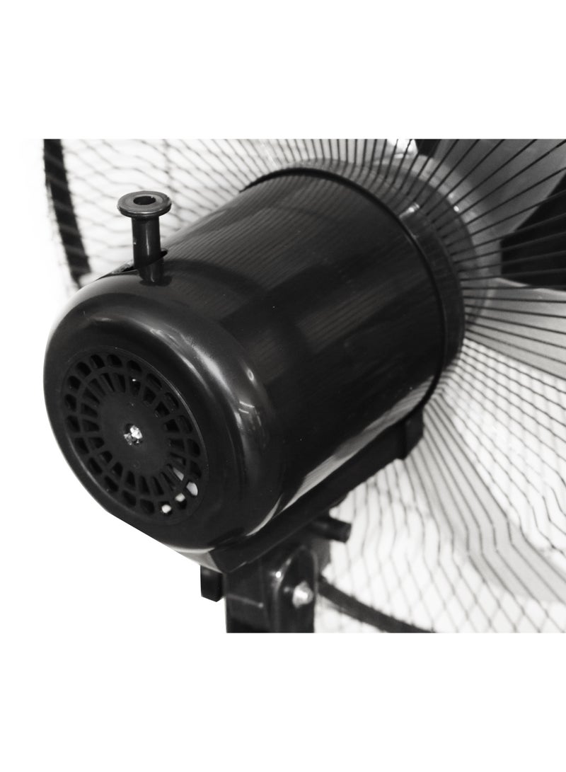 Kaufmann Pedestal Stand Fan Adjustable Height 3 Speed 5 Leaf Blade Fan Suit For Home and Office Black 120cm - Image 4