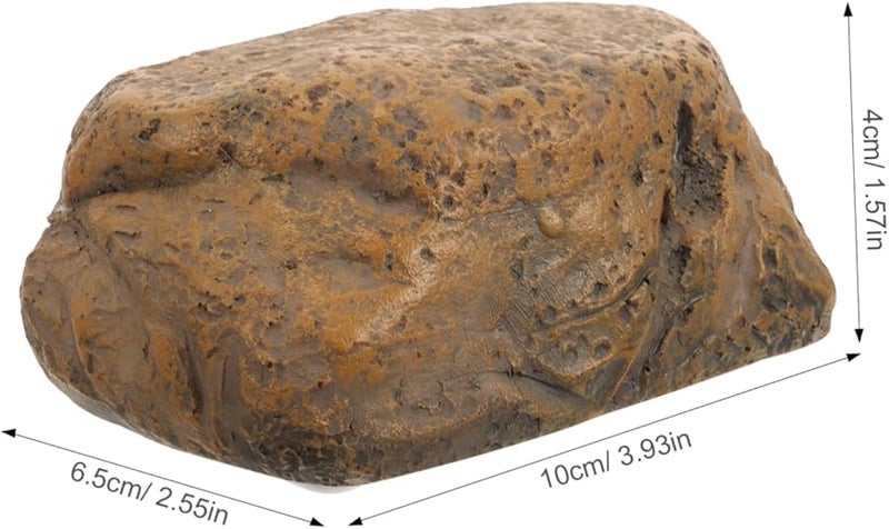 Angoily 2 حزمة صندوق تخزين خارجي مخفي مفتاح مخفي صخرة ديكور الحديقة حاوية - Image 3